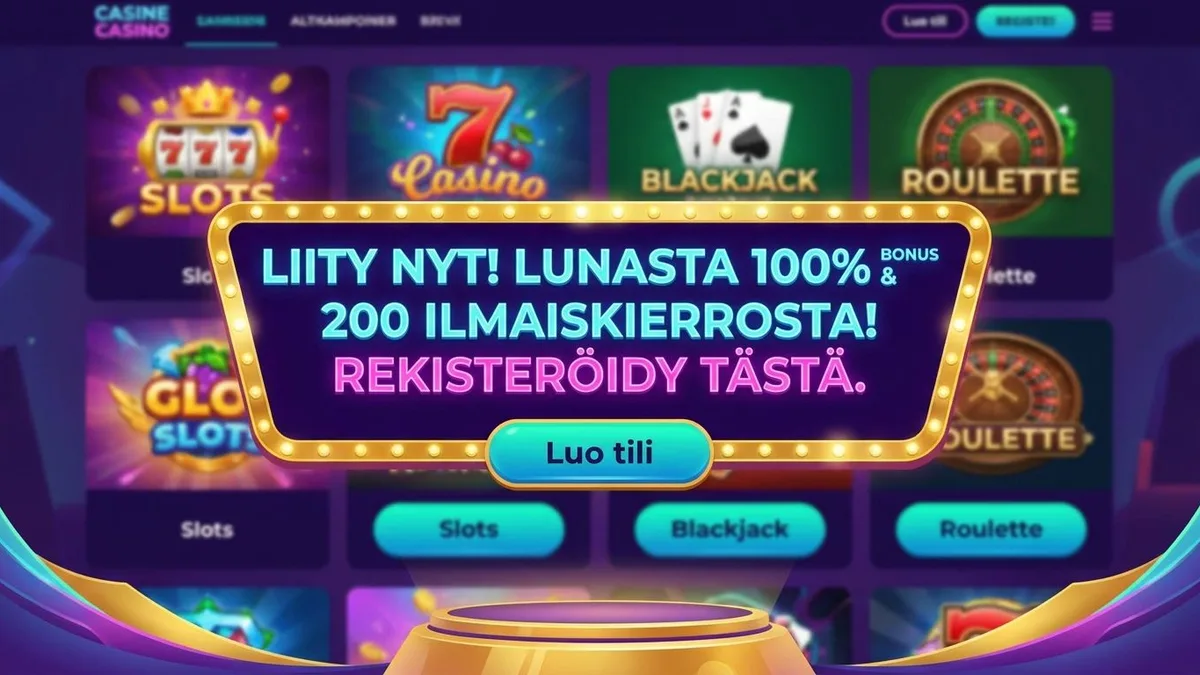 Rekisteröidy bonuksen kanssa